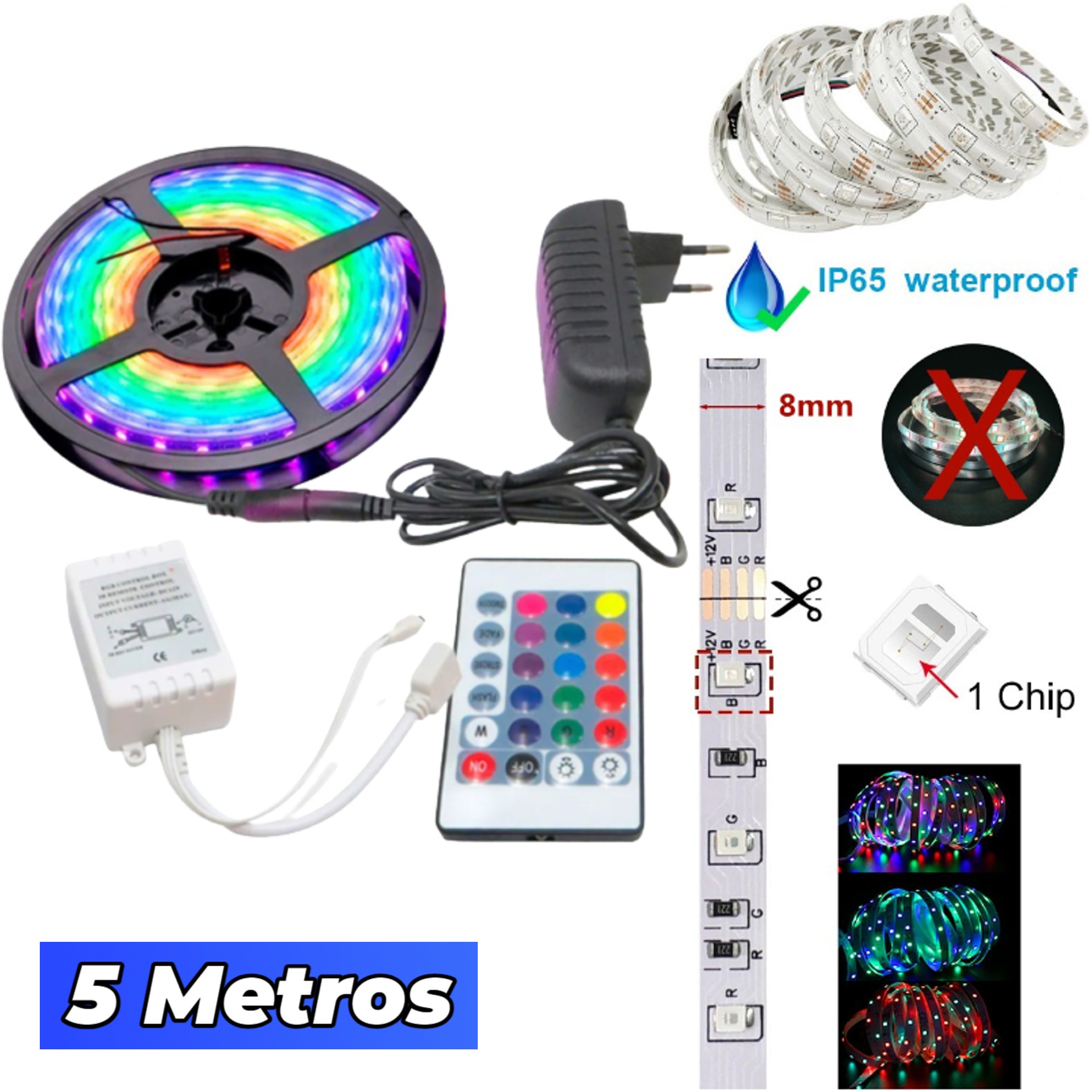 Tira de Luces LED RGB 5m